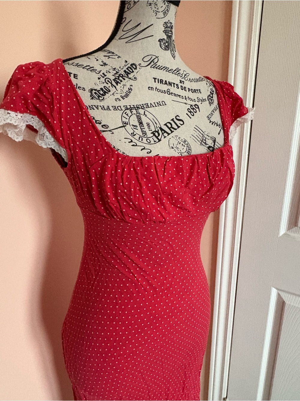 wild fable Red Polka Dot Sweetheart Dress